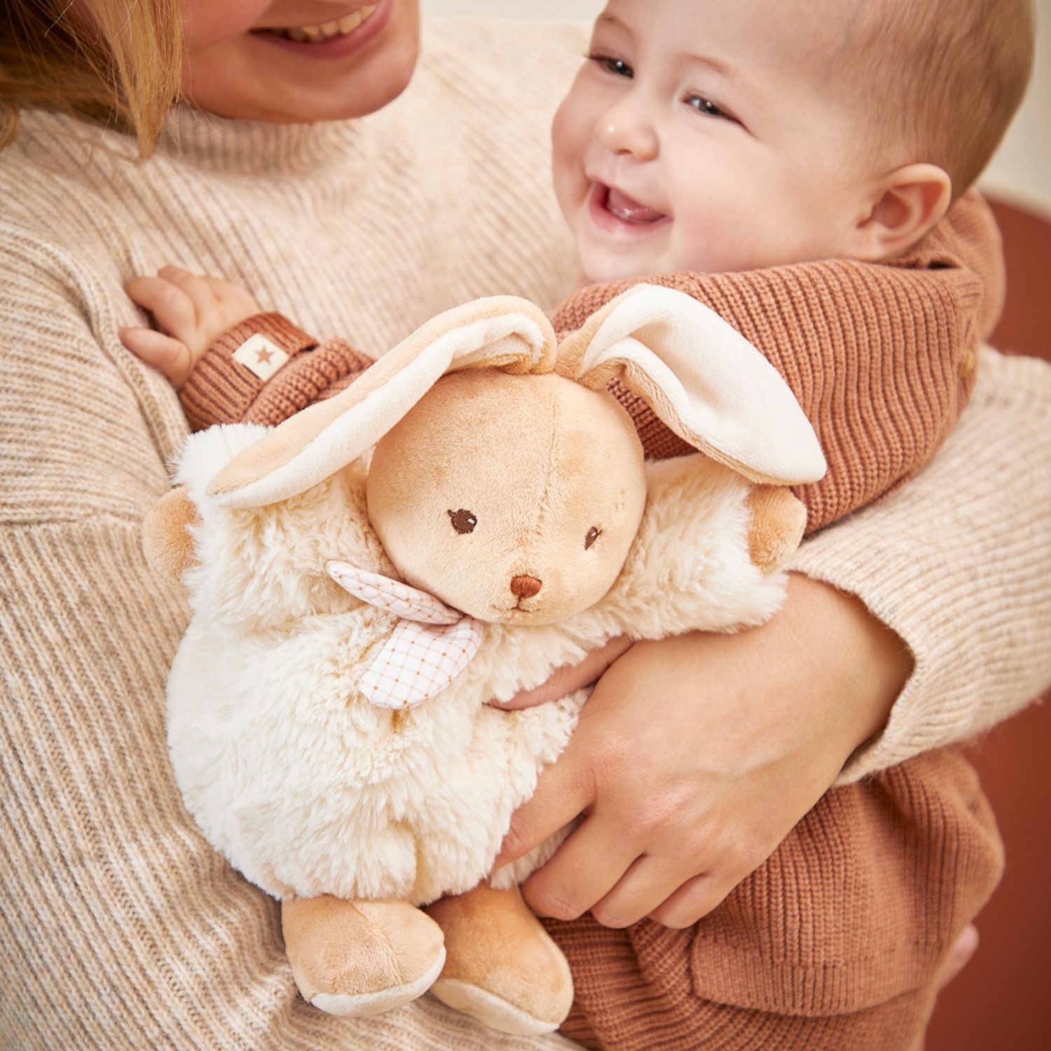 Peluche Patapouf Lapin crème (17 cm) (Kaloo) - Image 1