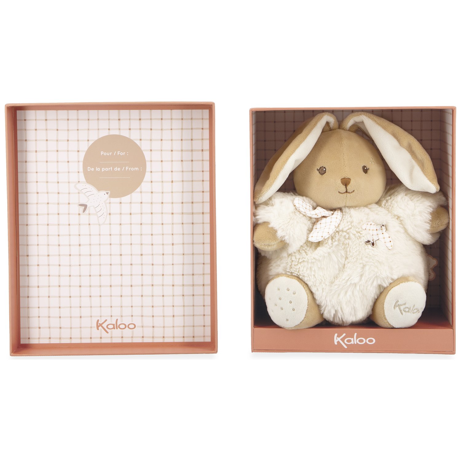 Peluche Patapouf Lapin crème (17 cm) (Kaloo) - Image 9