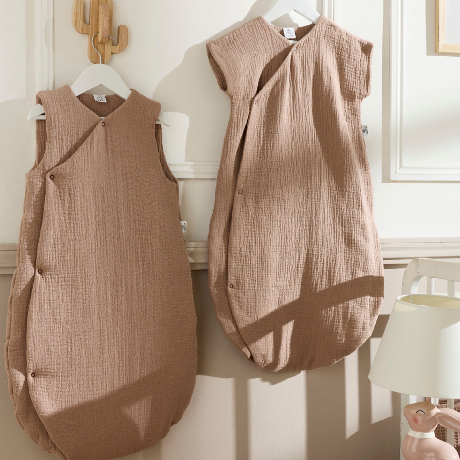 Gigoteuse forme kimono double gaze Mocha (18-36 mois)