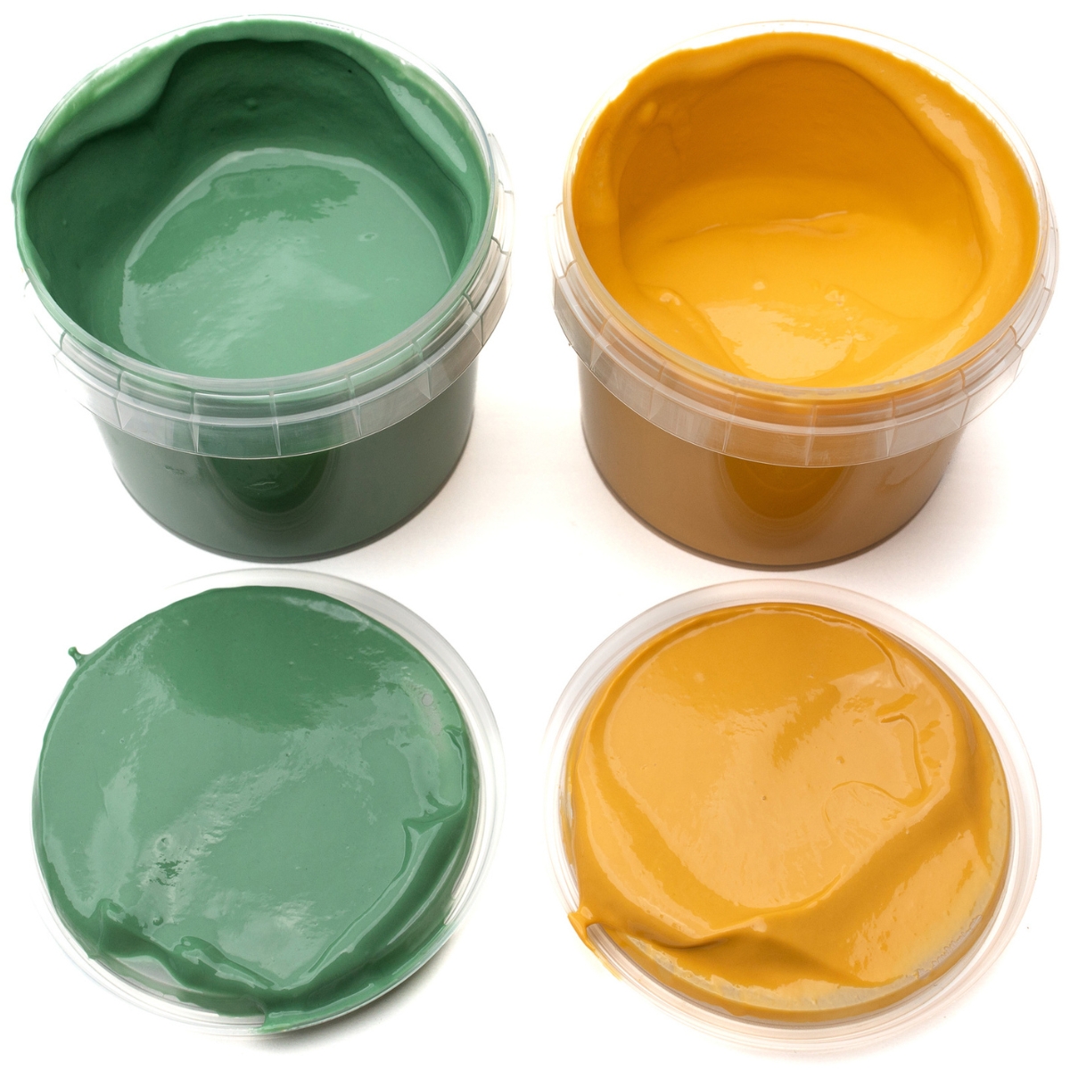 Neogrün - Coffret Nori 2 pots vert + jaune peinture aux doigts naturelle et vegan