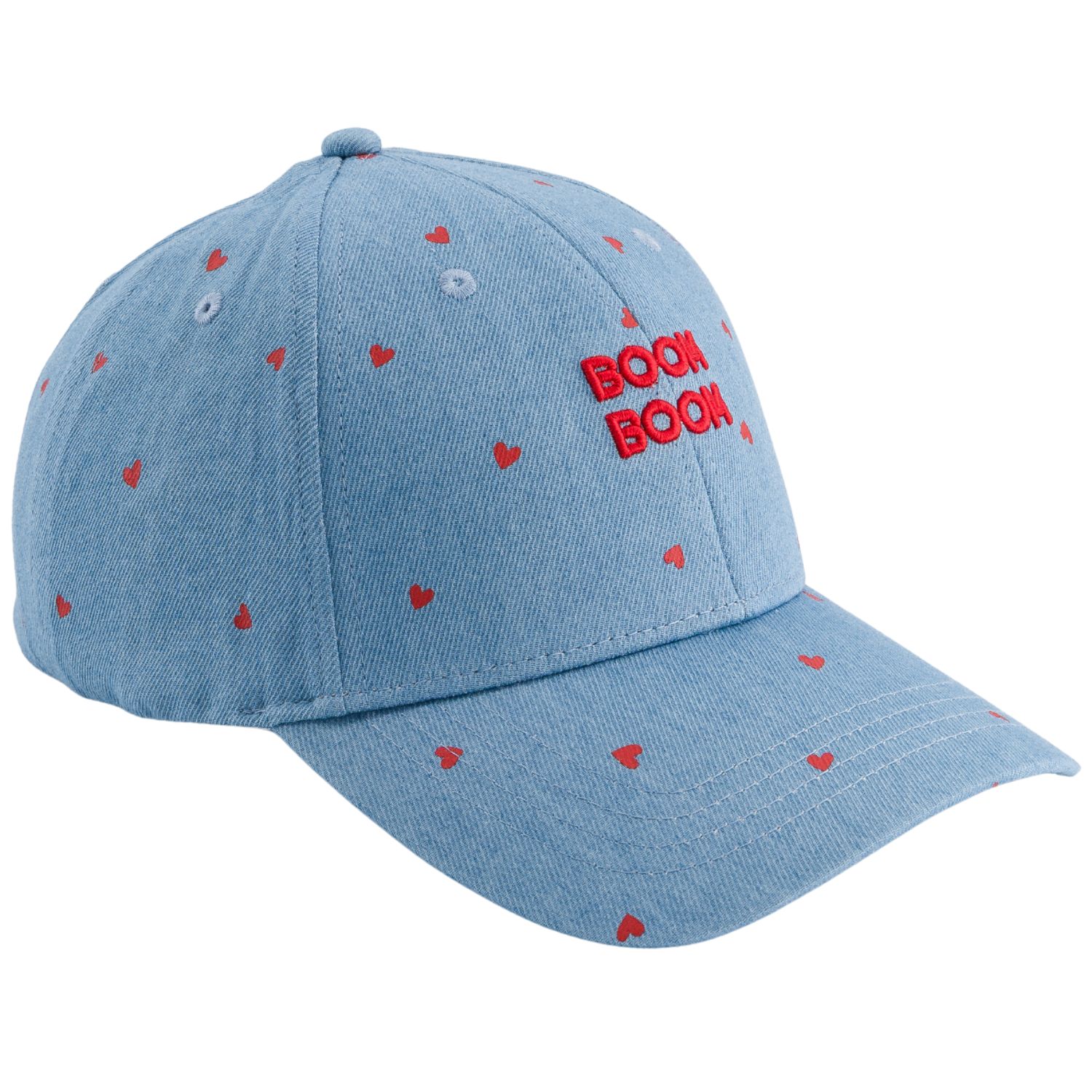 Casquette enfant Badaboom Denim coeurs (3-6 ans)