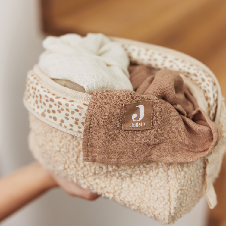 Trousse de toilette Boucle Naturel (Jollein) - Image 1