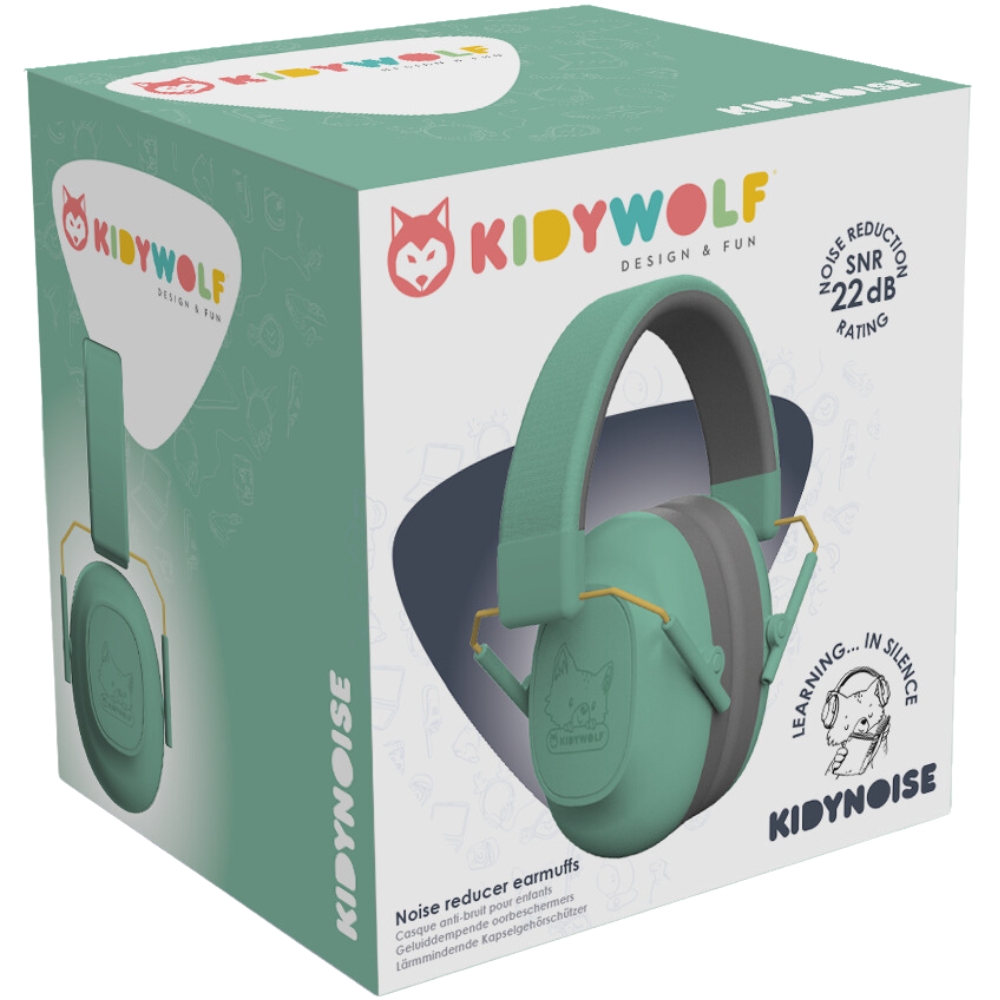 Casque anti bruit Kidynoise Vert (KIDYWOLF) - Image 3