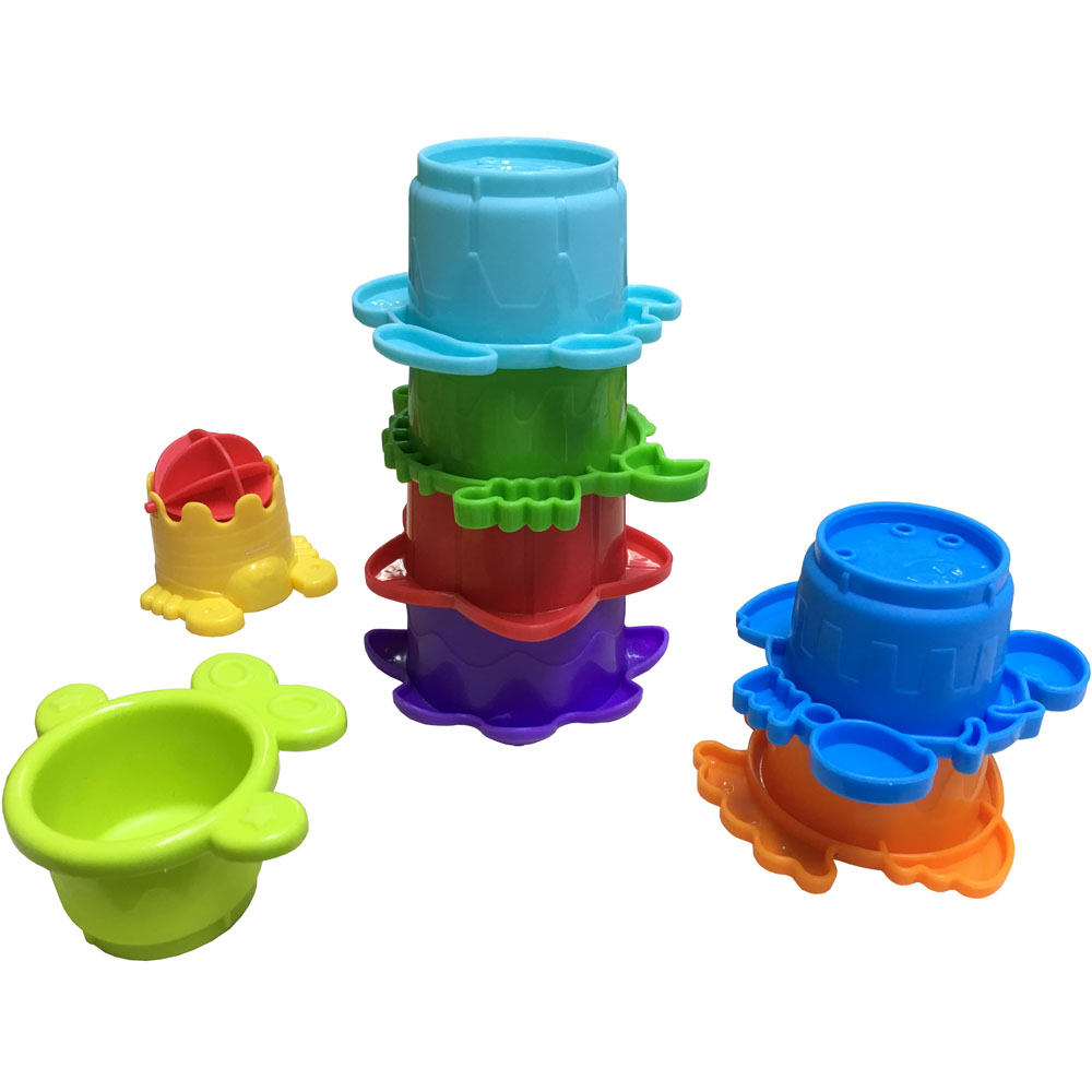 Jouet de bain gobelets gigogne (8 pièces) (Infantino) - Image 4