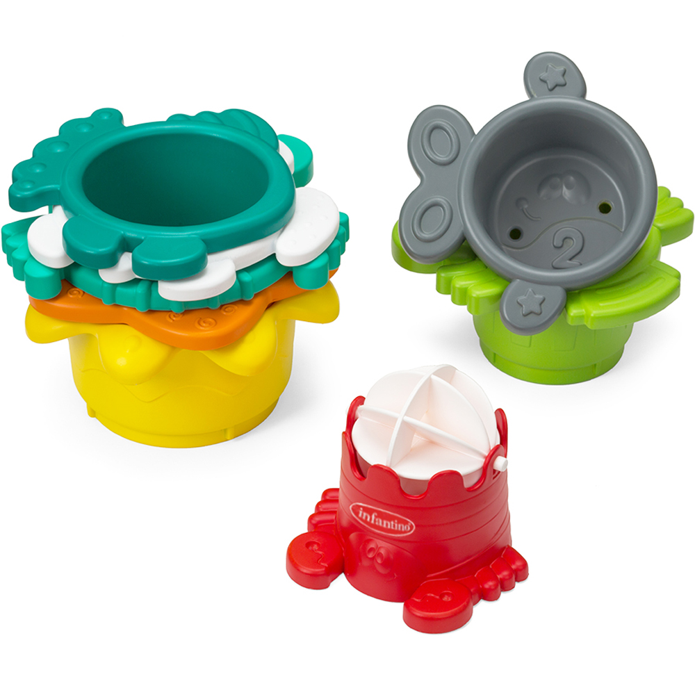 Jouet de bain gobelets gigogne (8 pièces) (Infantino) - Image 5