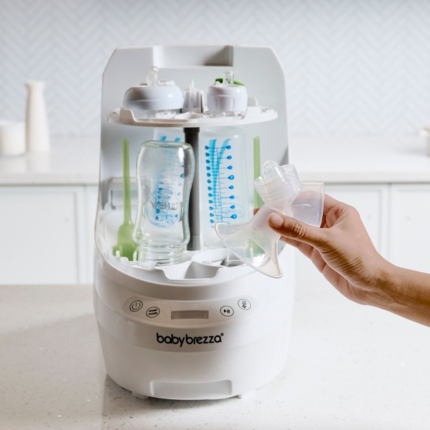 Stérilisateur et sécheur Bottle Washer Pro blanc (babybrezza) - Image 1