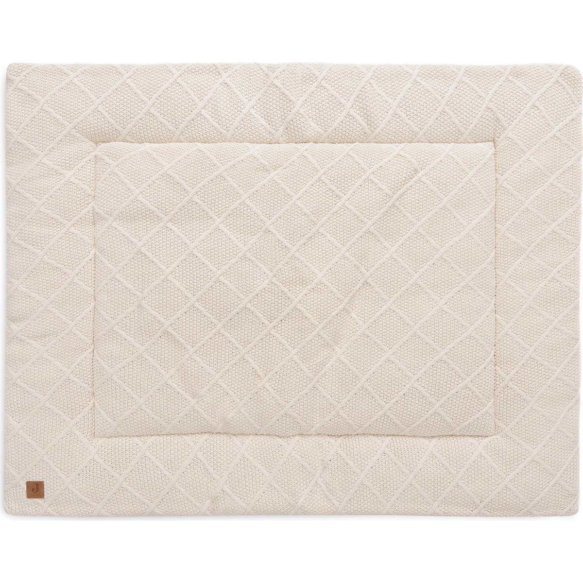 Jollein - Tapis de jeu Check Knit Oatmeal (75 x 95 cm)