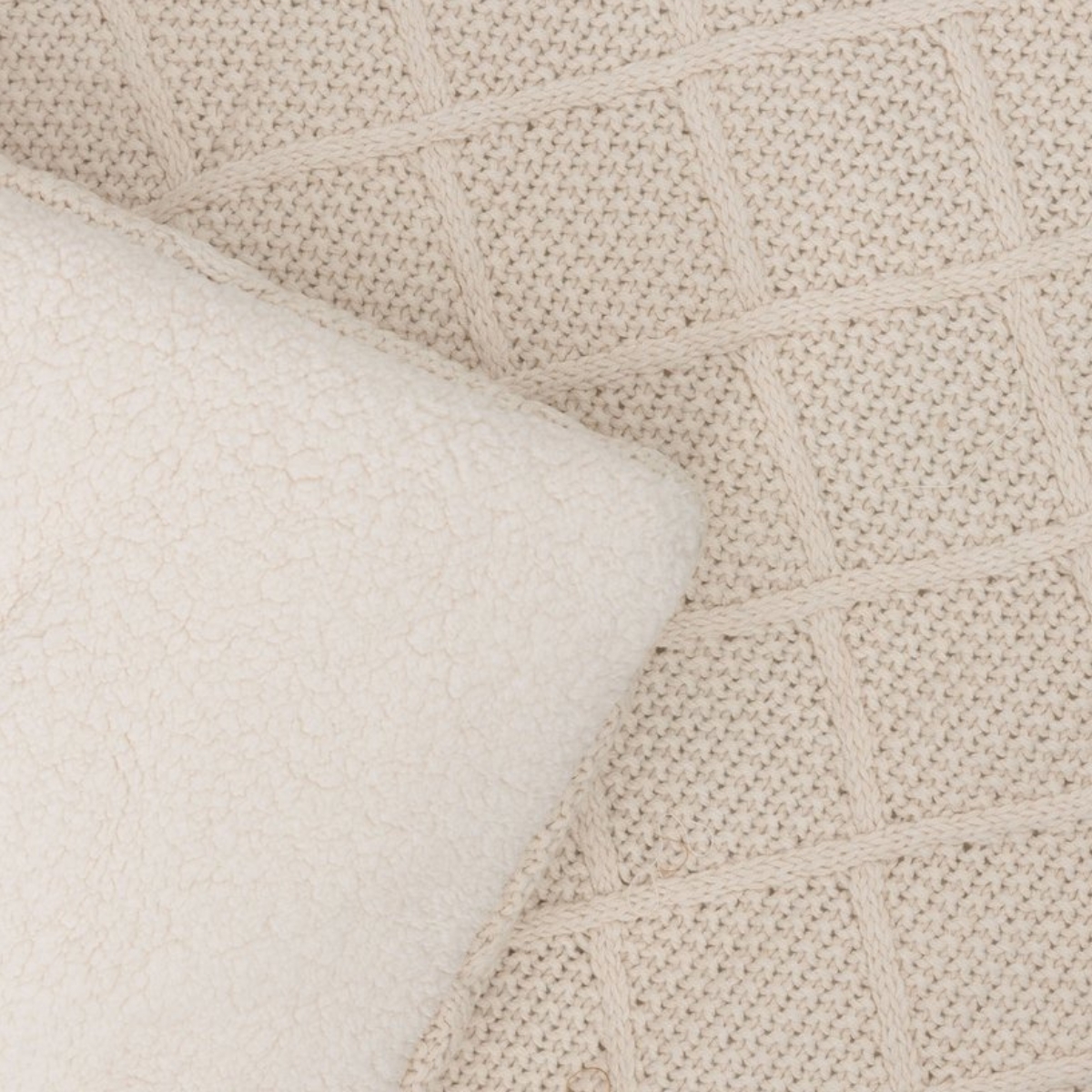 Tapis de jeu Check Knit Oatmeal (75 x 95 cm) (Jollein) - Image 5