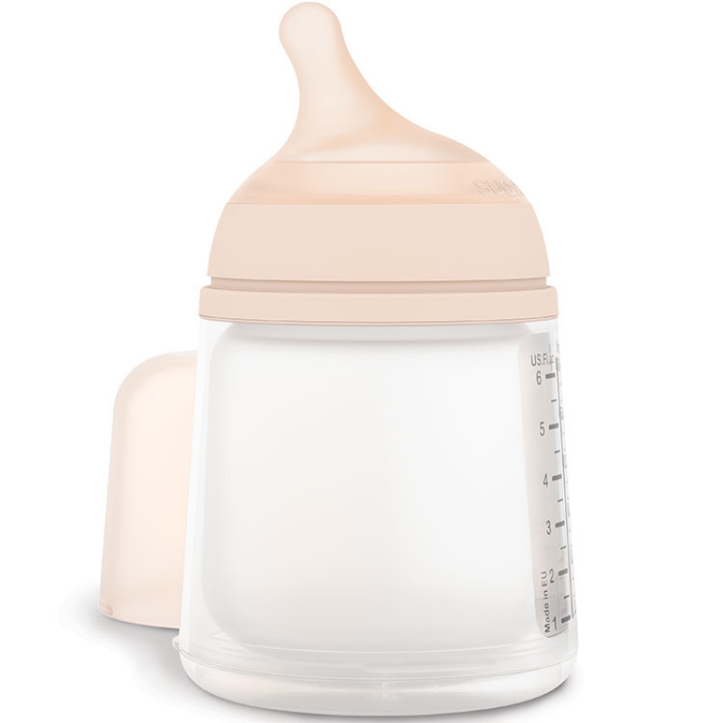 Biberon anti-colique spécial allaitement Zerø.Zerø (180 ml) (Suavinex) - Image 1