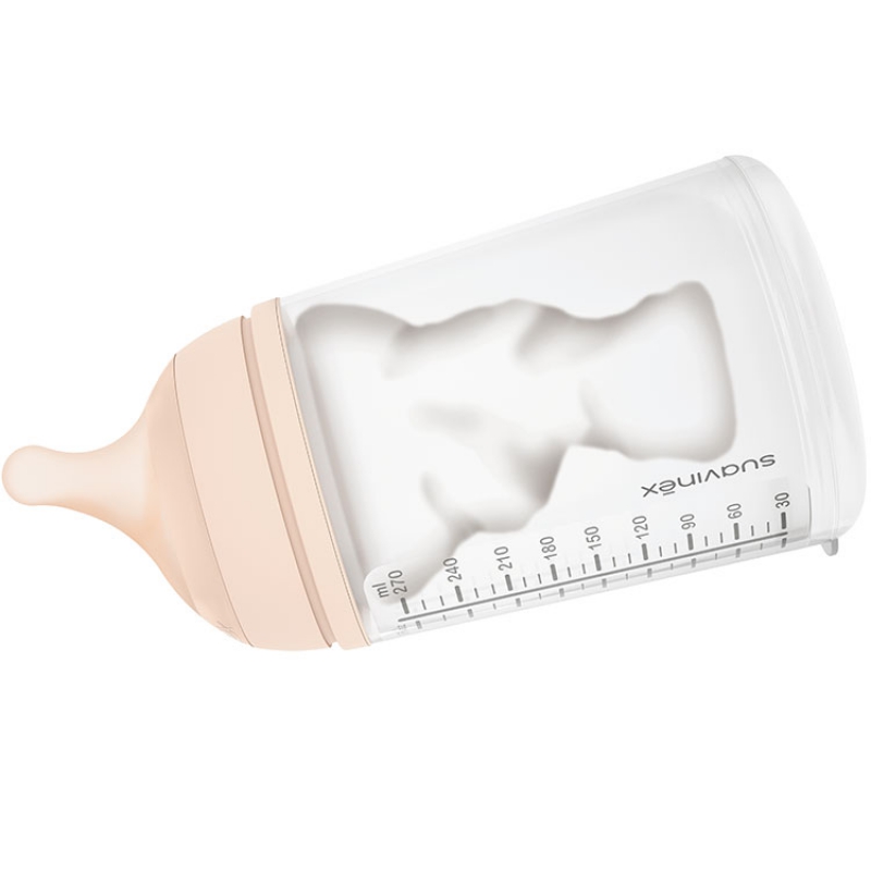 Biberon anti-colique spécial allaitement Zerø.Zerø (180 ml) (Suavinex) - Image 5