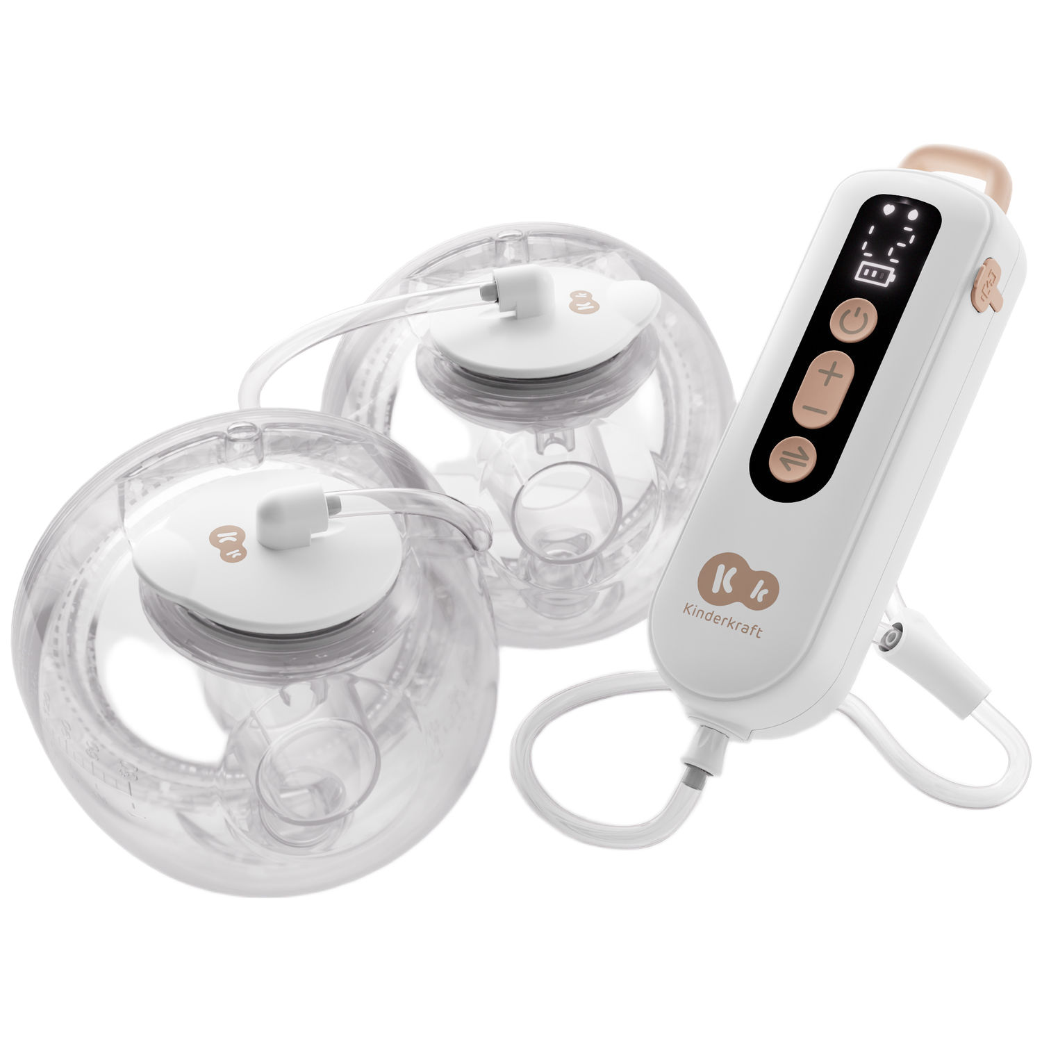 Kinderkraft - Tire-lait double mains libres GentleFlow Gold
