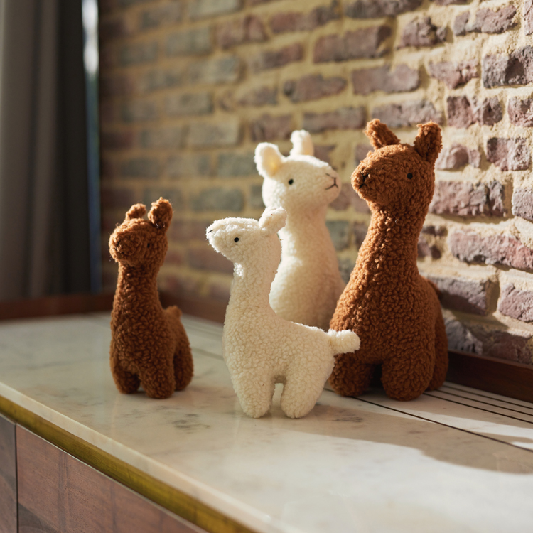 Peluche Lama blanc (20 cm) (Jollein) - Image 3