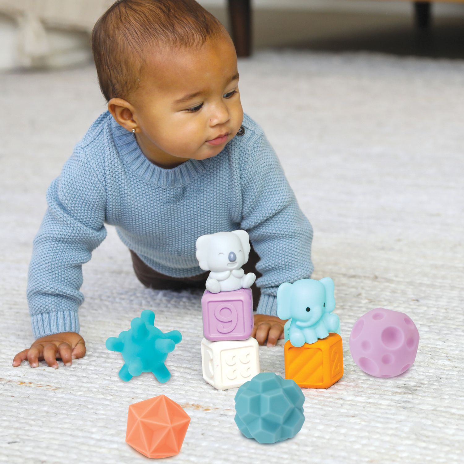Coffret sensoriel Balls Blocks Buddies super soft (Infantino) - Image 2
