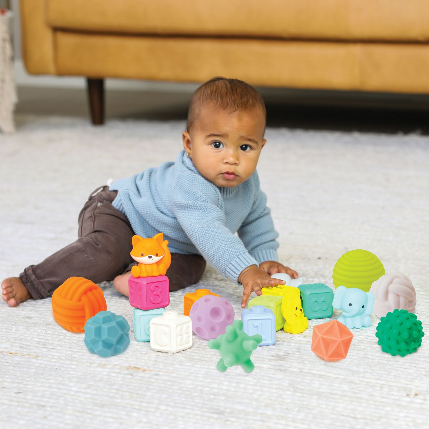 Coffret sensoriel Balls Blocks Buddies super soft (Infantino) - Image 3