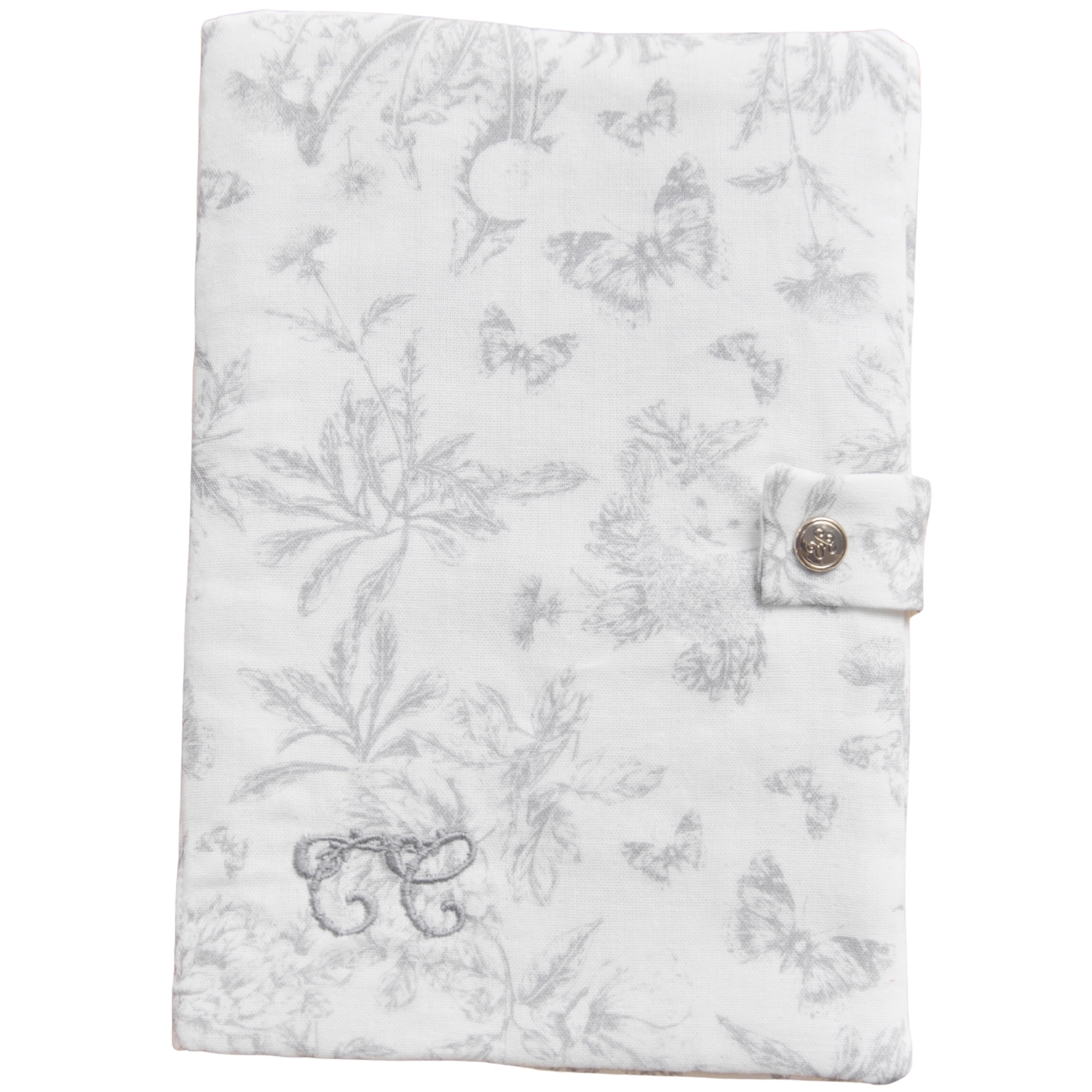 Tartine et Chocolat - Protège carnet de santé Toile de Jouy gris
