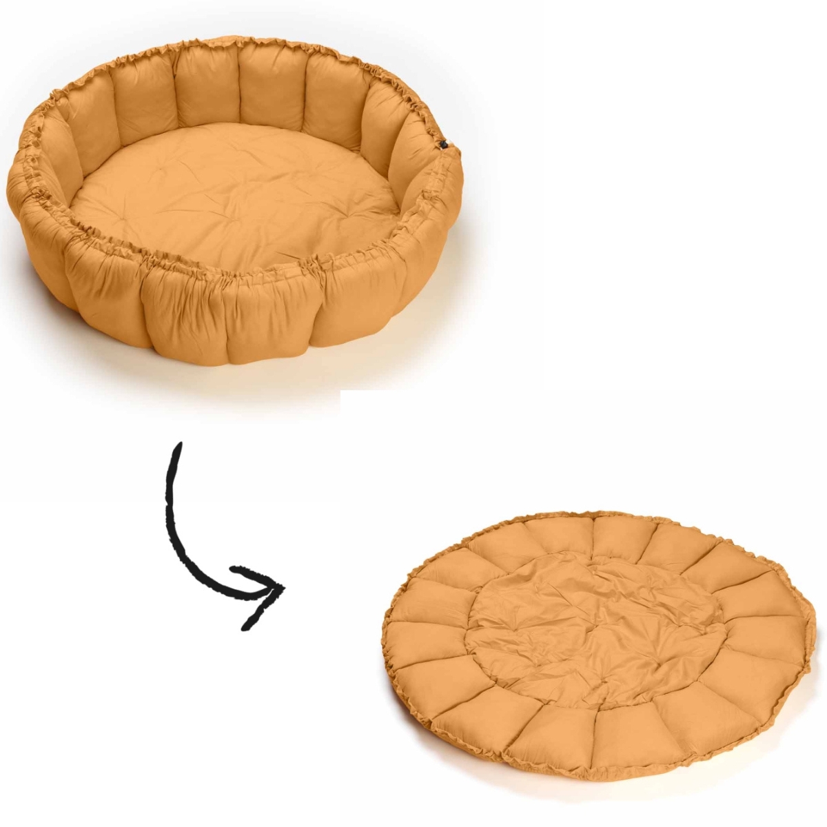 Tapis de jeu 3 en 1 Organic Bloom Moutarde (Play&Go) - Image 1