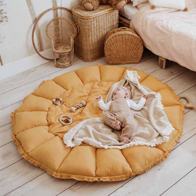 Tapis de jeu 3 en 1 Organic Bloom Moutarde (Play&Go) - Image 3