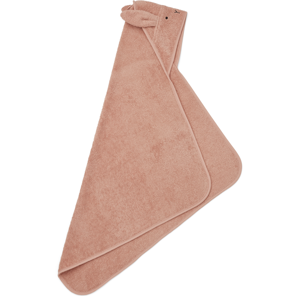 Cape de bain Albert Rabbit rose (70 x 70 cm) (Liewood) - Image 4