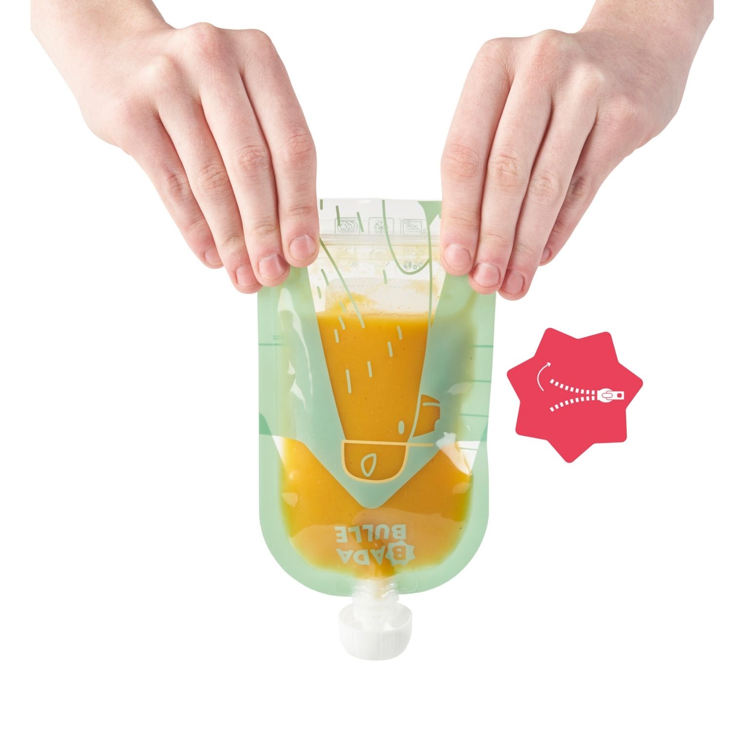 Lot de 15 gourdes réutilisables (150 ml) (Badabulle) - Image 5