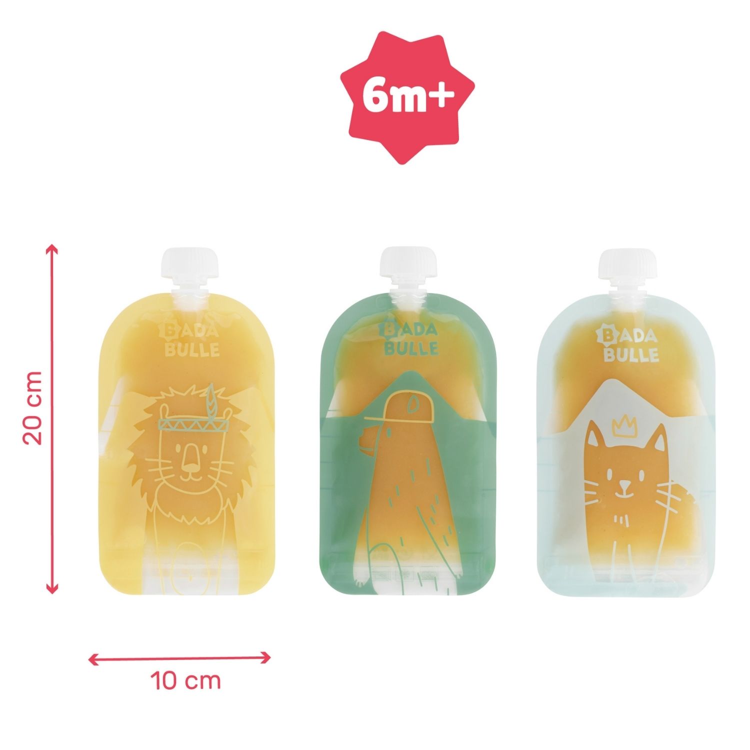 Lot de 15 gourdes réutilisables (150 ml) (Badabulle) - Image 7