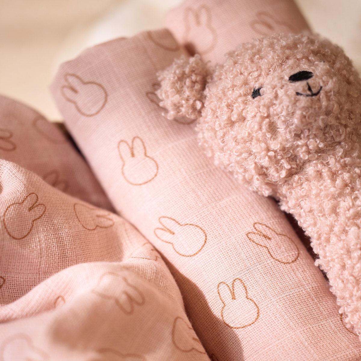 Hochet ours Teddy Bear Wild Rose (Jollein) - Image 3