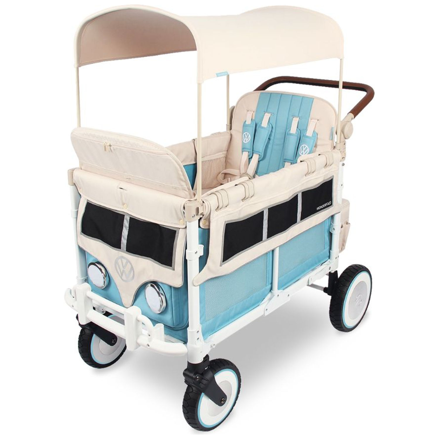 Chariot de transport enfant VW4 Volkswagen Bondi Blue (4 places)