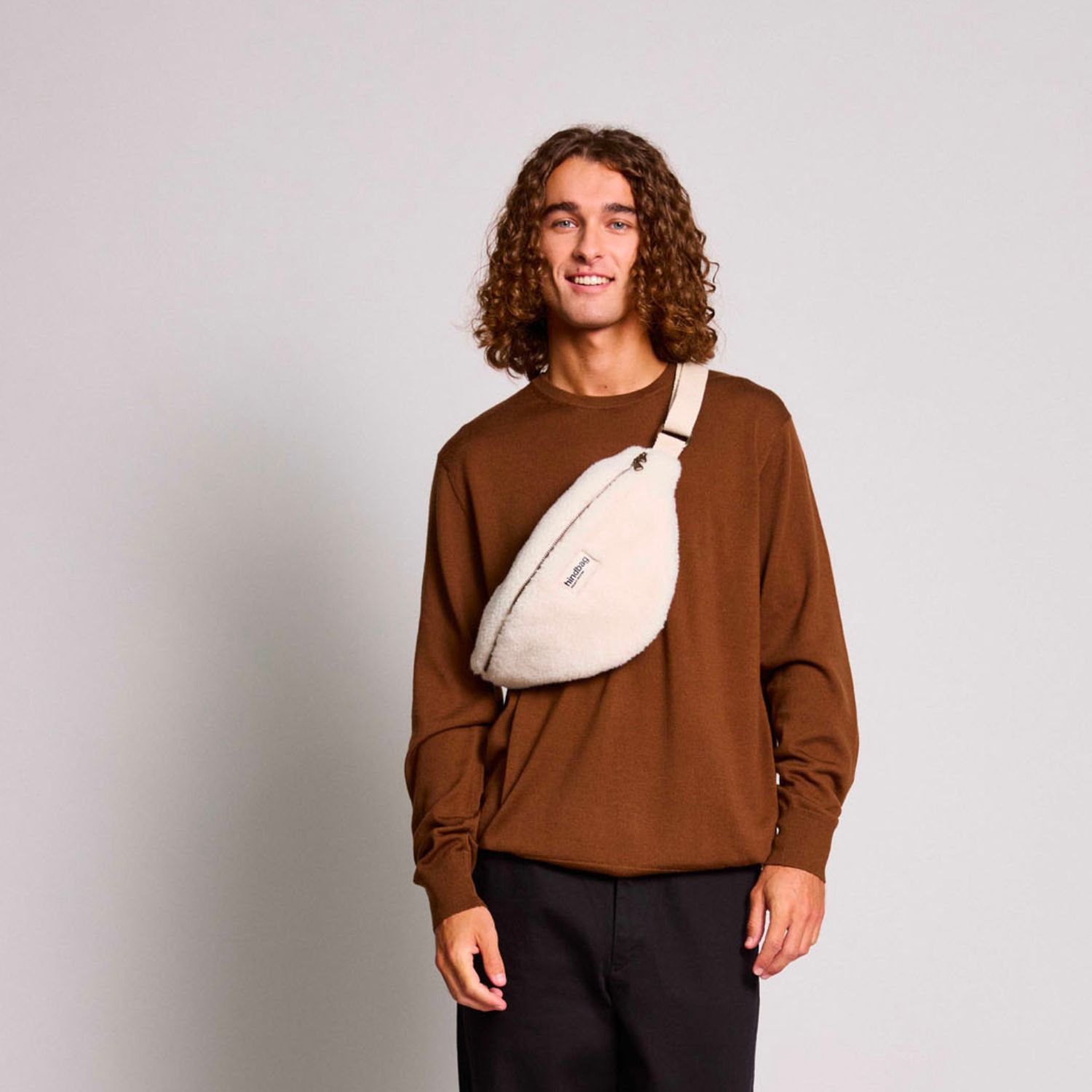 Sac banane Sasha L Teddy Arctique