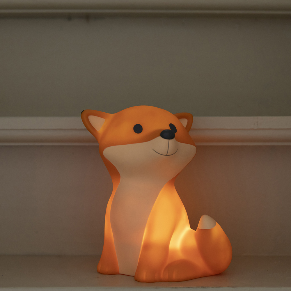 Veilleuse rechargeable César orange (20 cm) (Atelier Pierre Junior) - Image 2