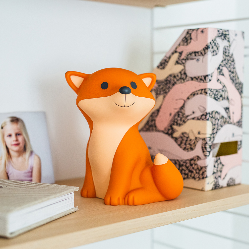Veilleuse rechargeable César orange (20 cm) (Atelier Pierre Junior) - Image 3