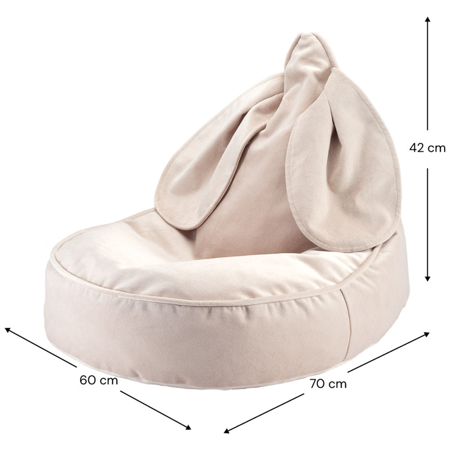 Pouf lapin Dusty Beige (Wigiwama) - Image 6