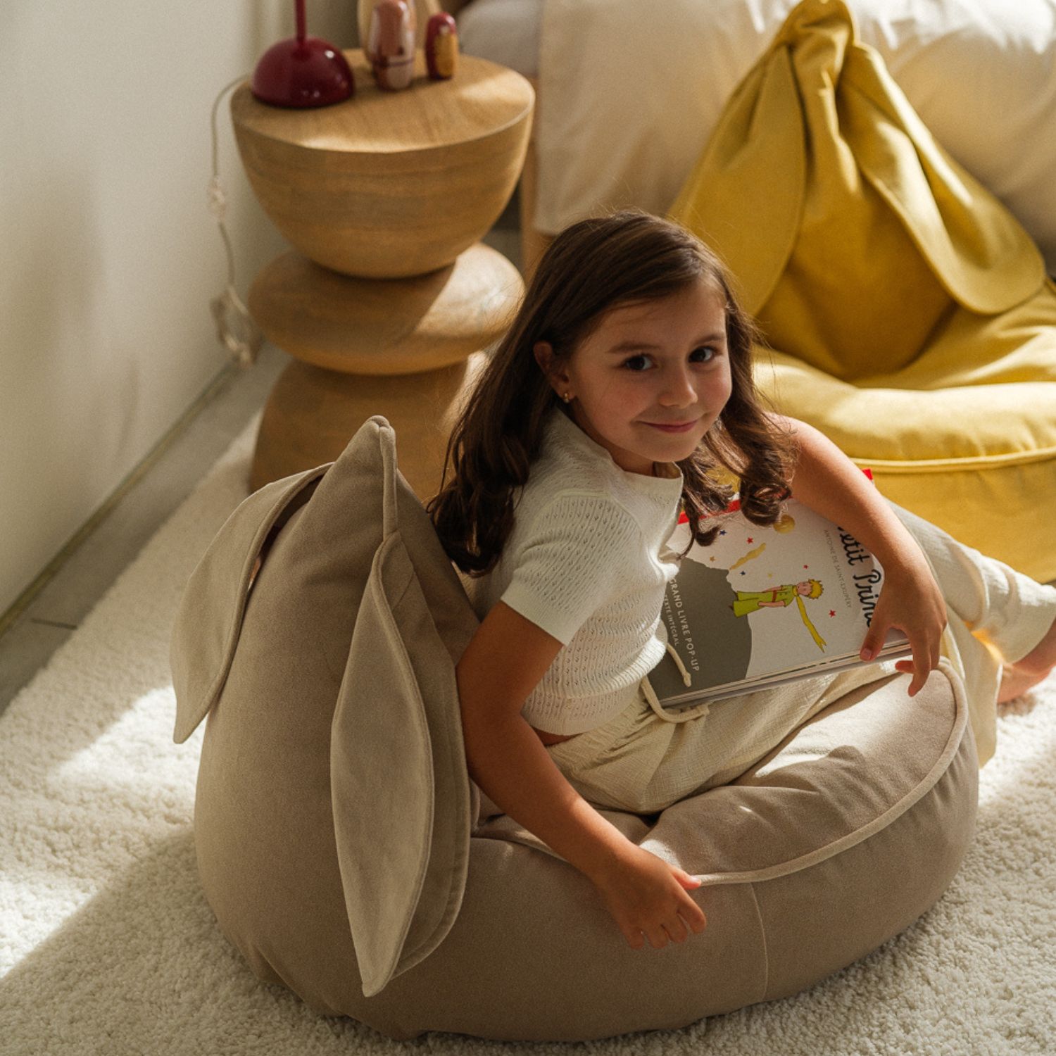 Pouf lapin Dusty Beige (Wigiwama) - Image 3