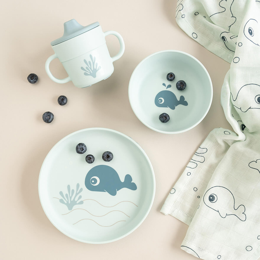 Coffret repas Wally Bleu (3 pièces) (Done by deer) - Image 1