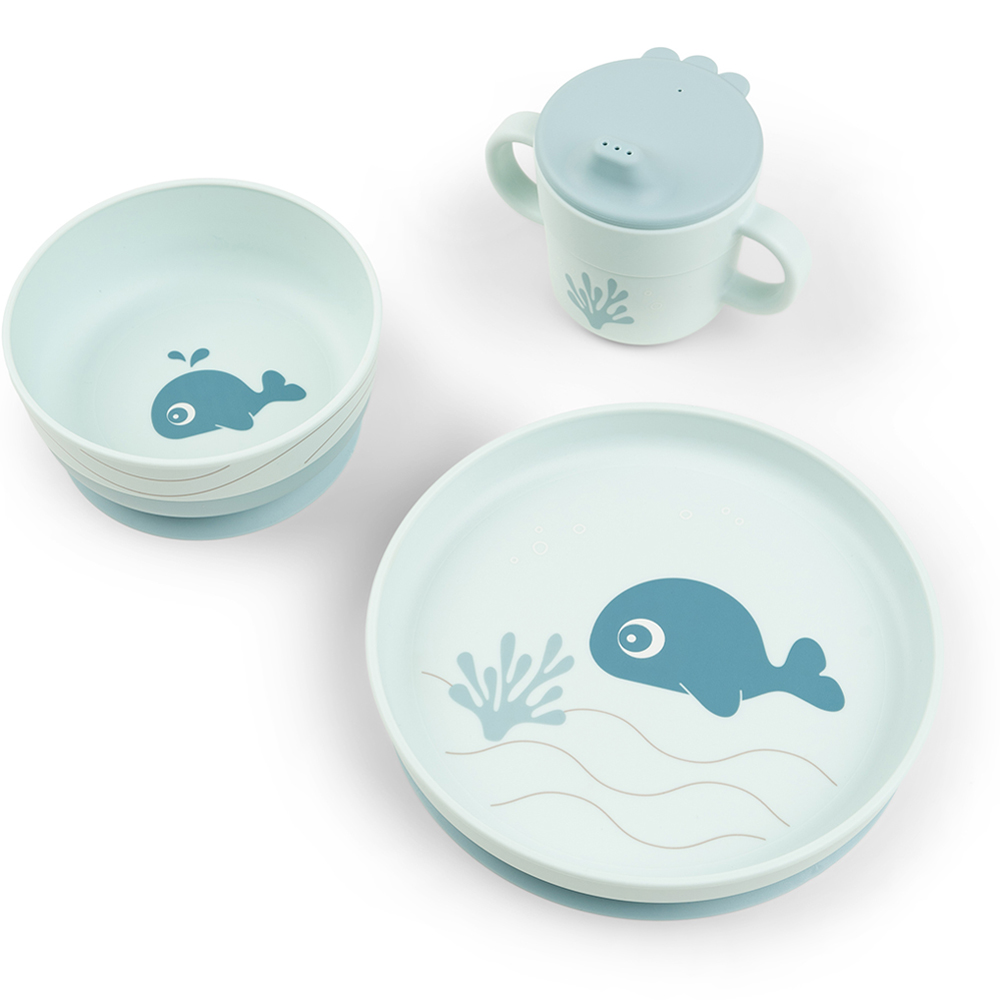 Done by deer - Coffret repas Wally Bleu (3 pièces)
