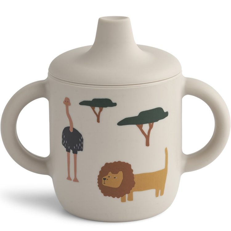 Tasse à bec Neil Safari sandy mix (150 ml) (Liewood) - Couverture