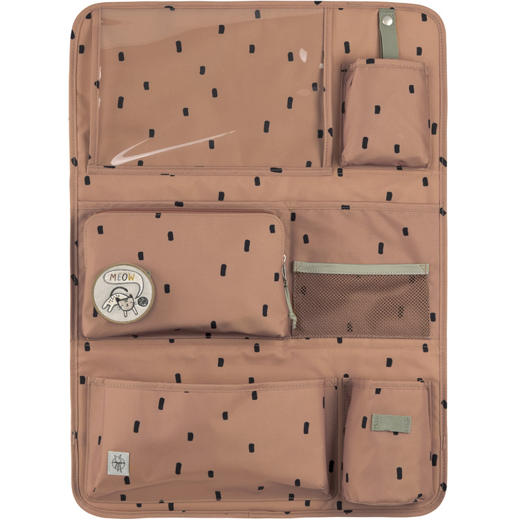Lassig - Organiseur de voiture Happy Prints caramel