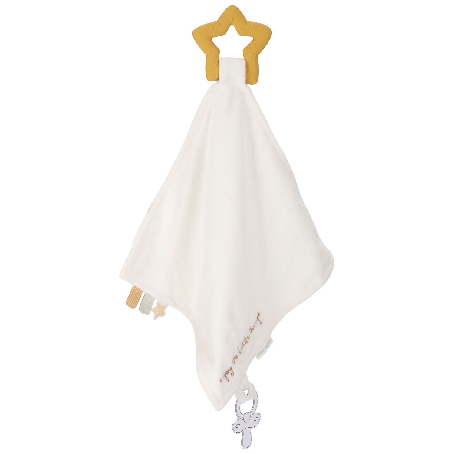 Doudou avec jouet de dentition Newborn (Little Dutch) - Image 7