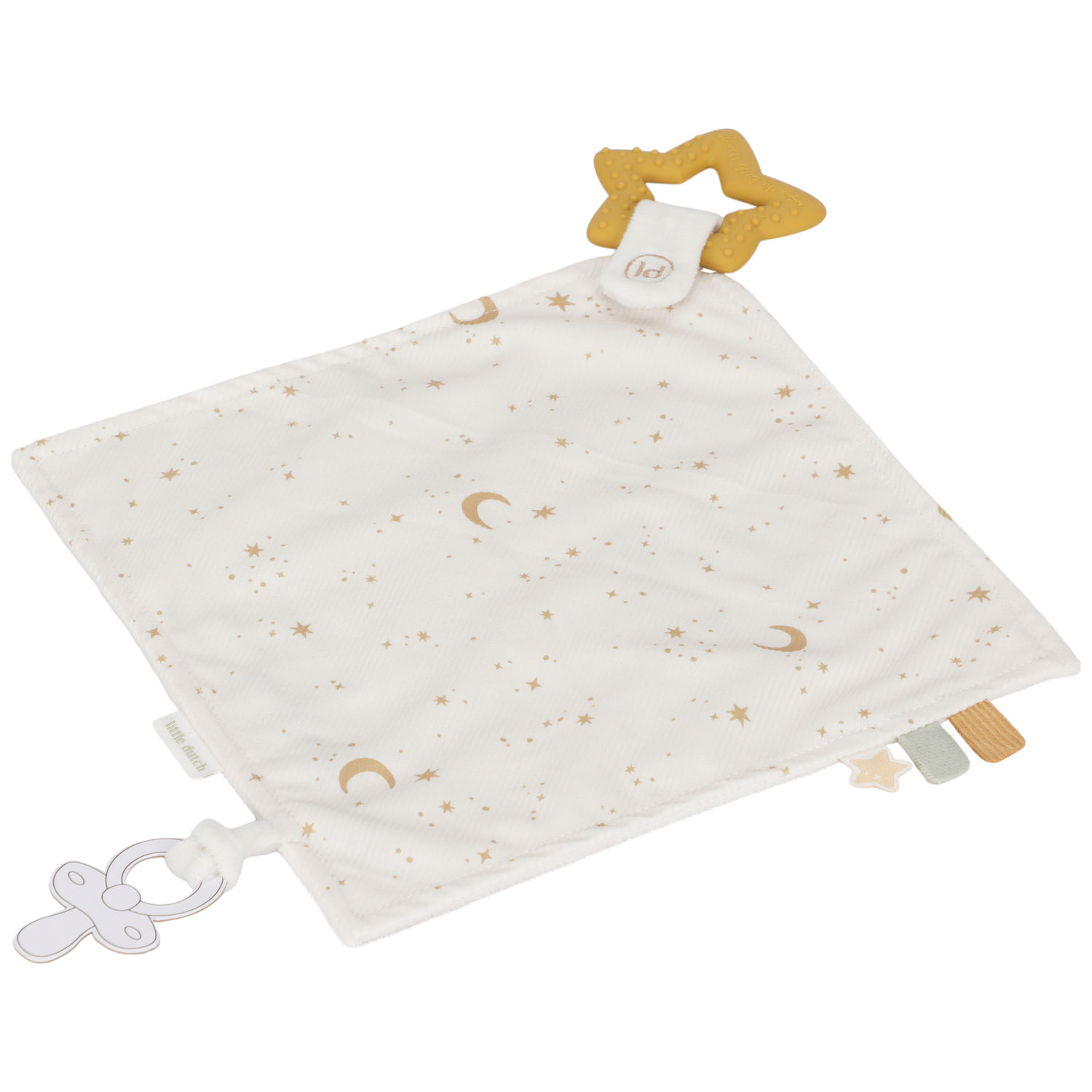 Doudou avec jouet de dentition Newborn (Little Dutch) - Image 8