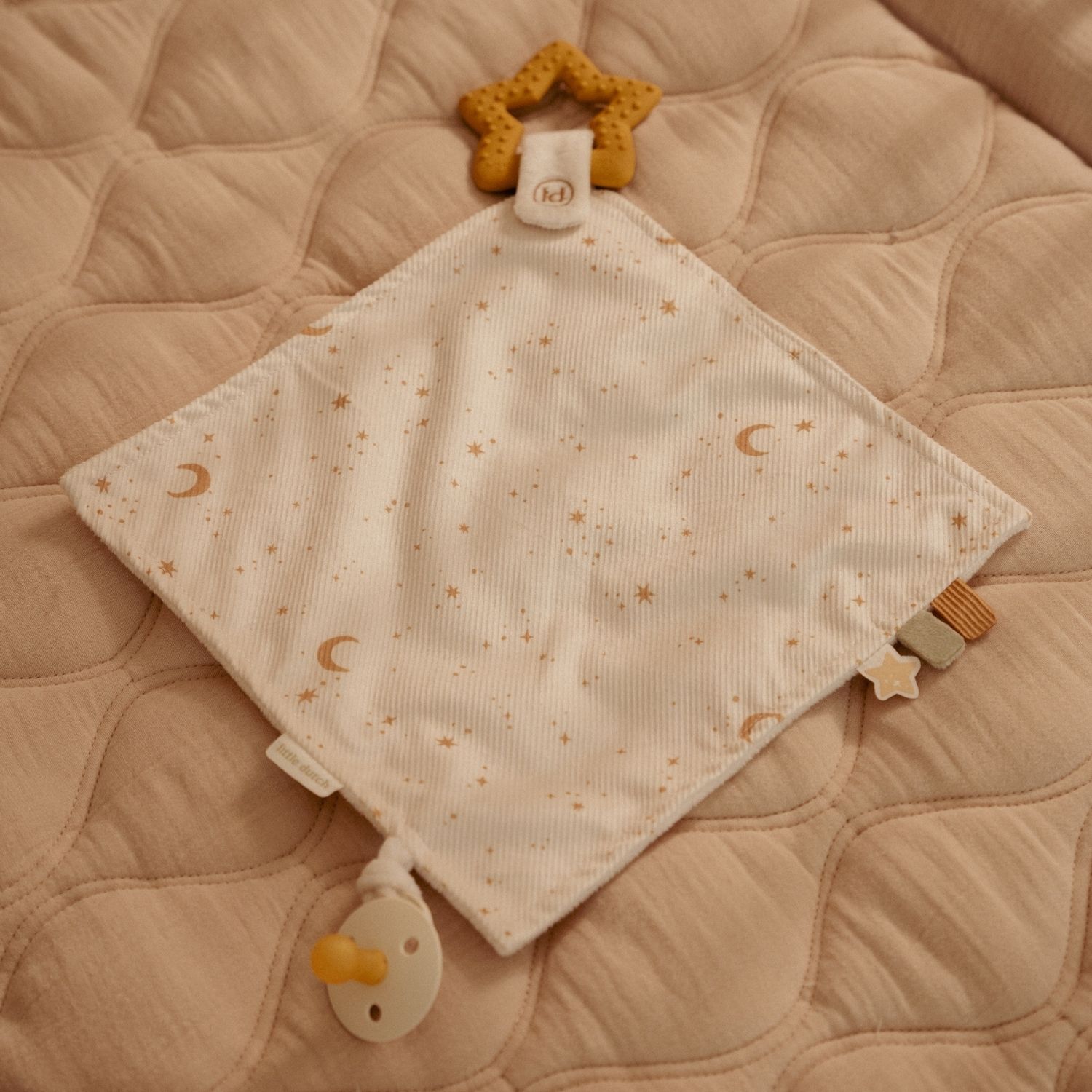 Doudou avec jouet de dentition Newborn (Little Dutch) - Image 3