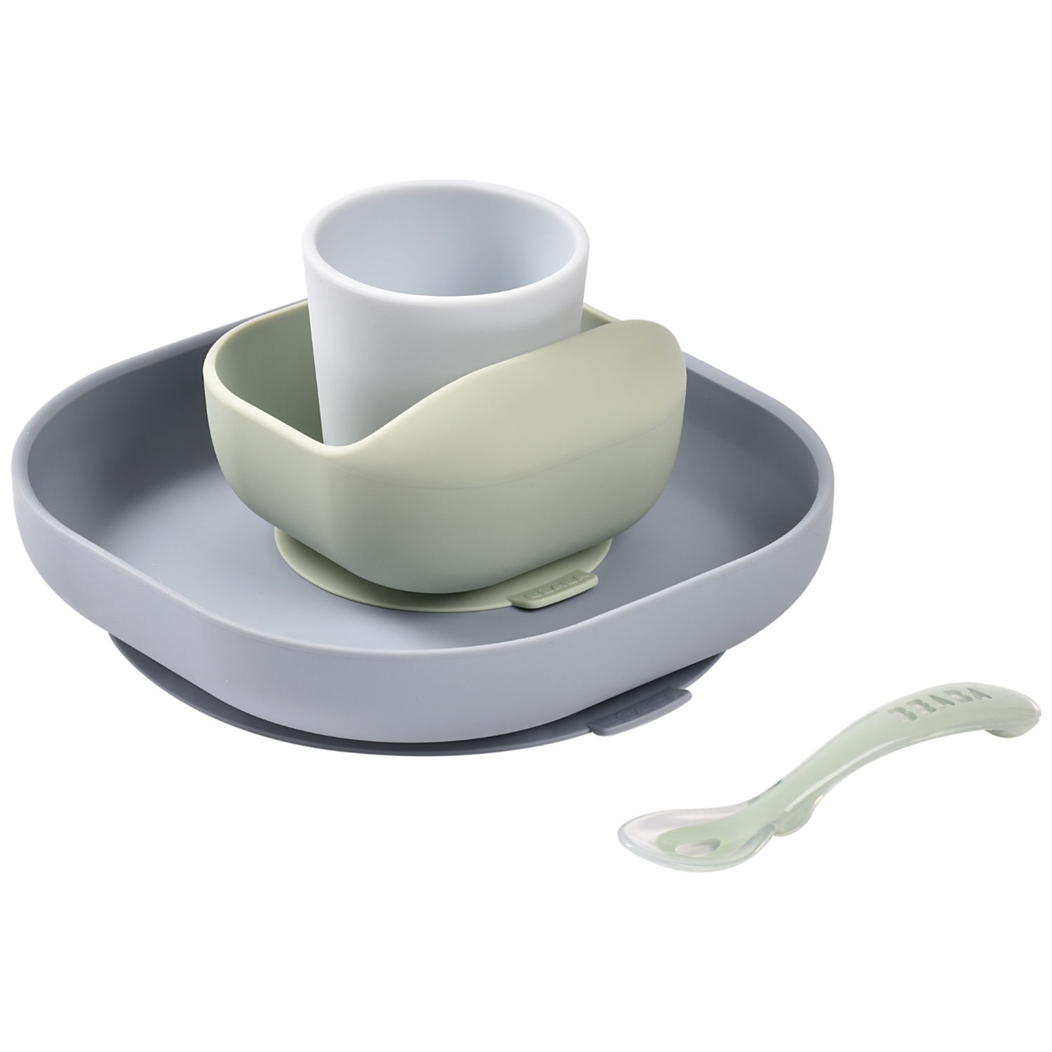 Coffret repas silicone Galet (4 pièces) (Béaba) - Couverture