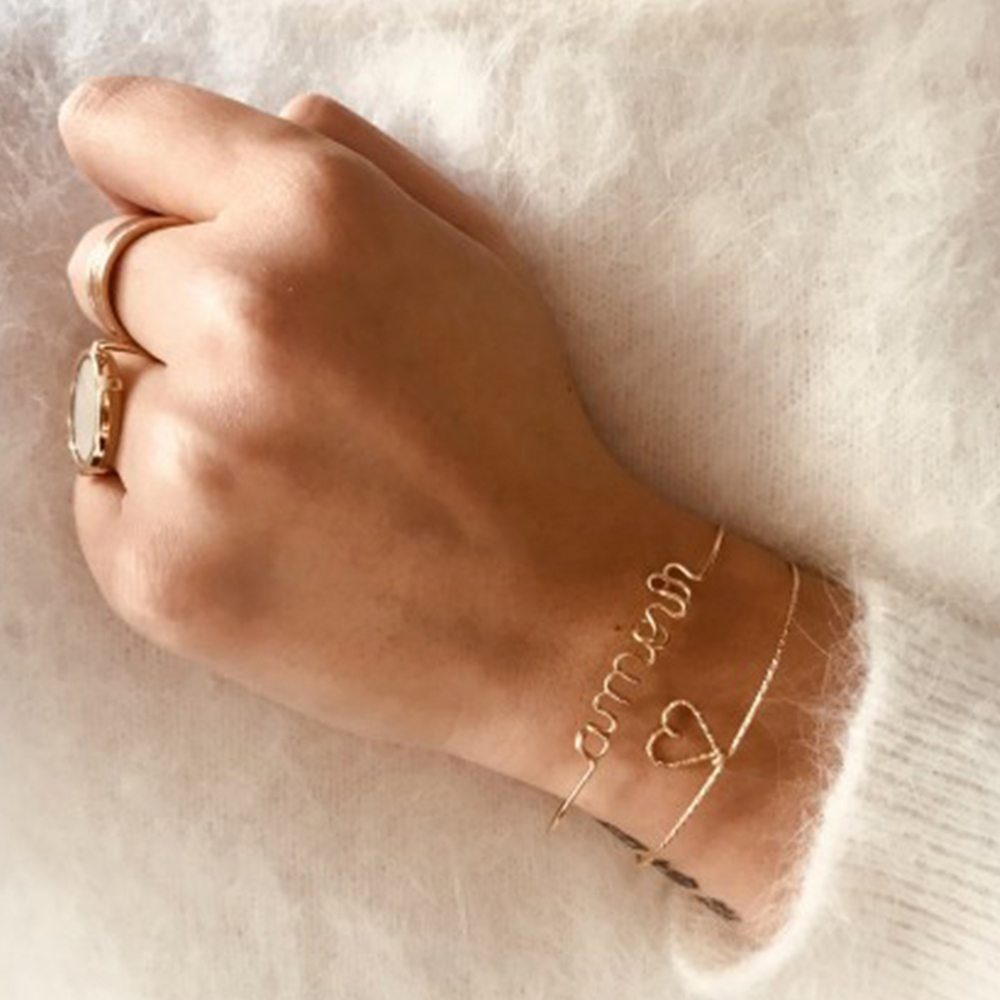 Jonc Amour S (goldfilled jaune 14 carats) (Padam Padam) - Image 1