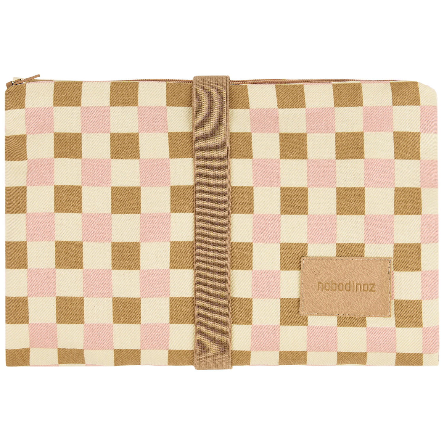 Nobodinoz - Tapis à langer imperméable Yellow pink mosaic Hyde Park