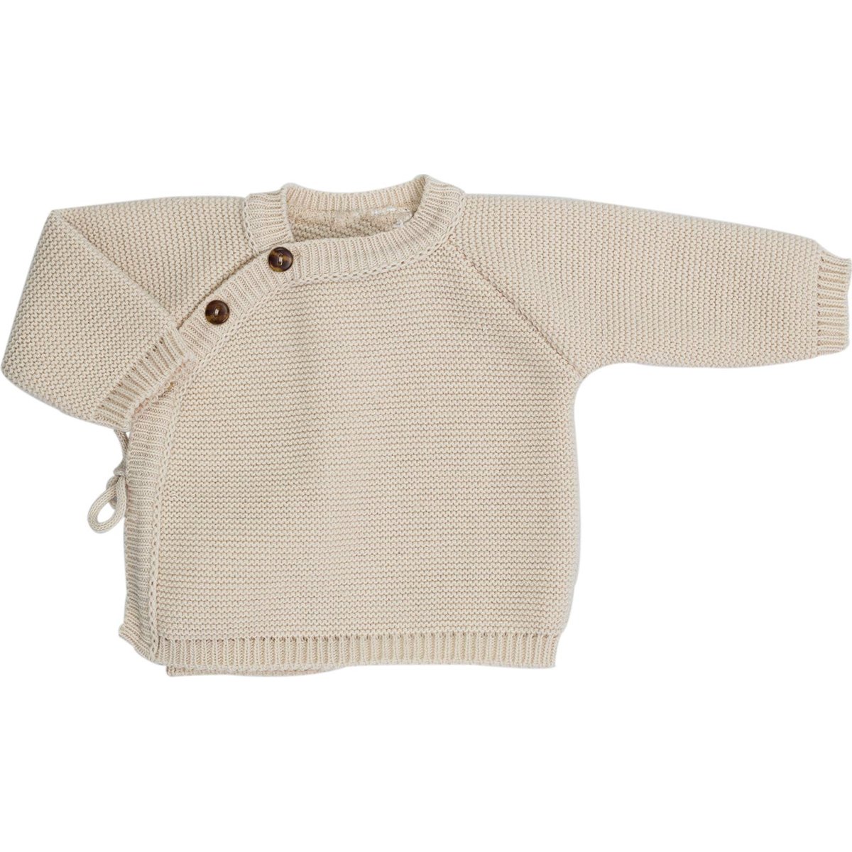 Lot brassière, bonnet et chaussons Sable (0-1 mois) (Trois Kilos Sept) - Image 1