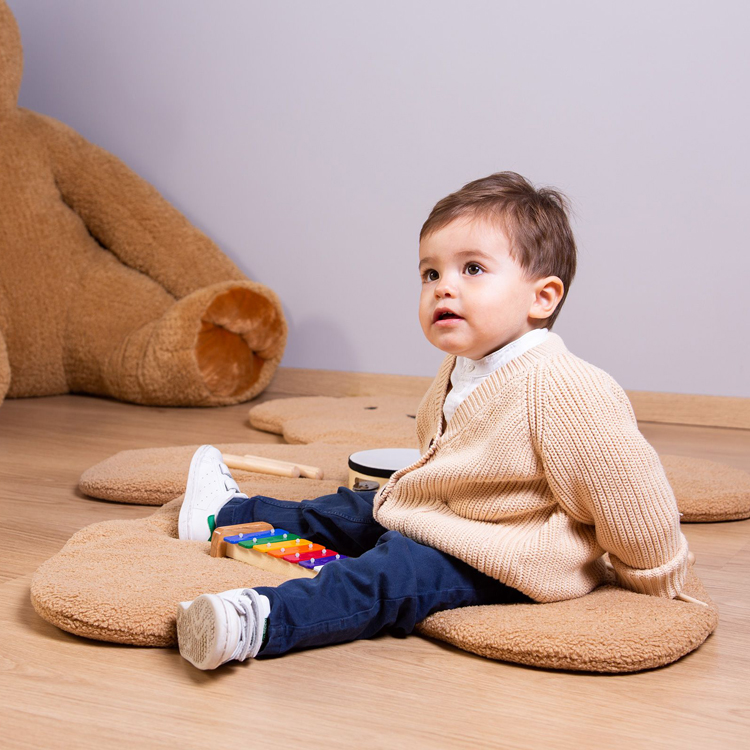 Tapis de jeu Teddy bear ours beige (150 x 109 cm) (Childhome) - Image 5