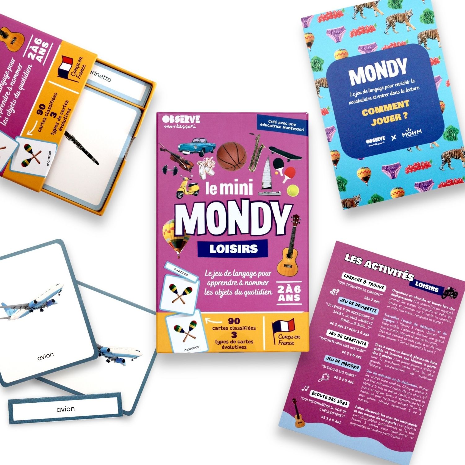 Coffret Mini Mondy (jeu de langage autour des loisirs) (Observe Édition) - Image 4