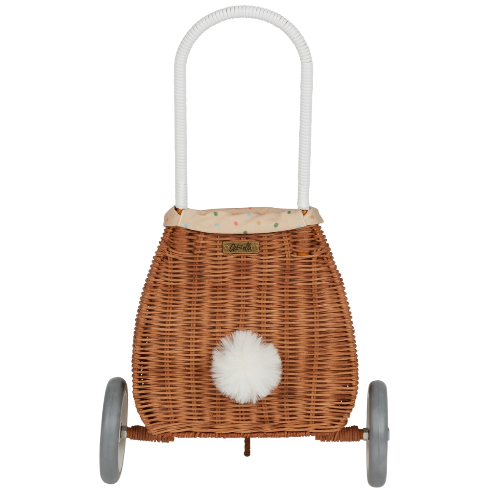 Panier à roulettes Luggy Bunny Natural Gumdrop (Olli Ella) - Image 1