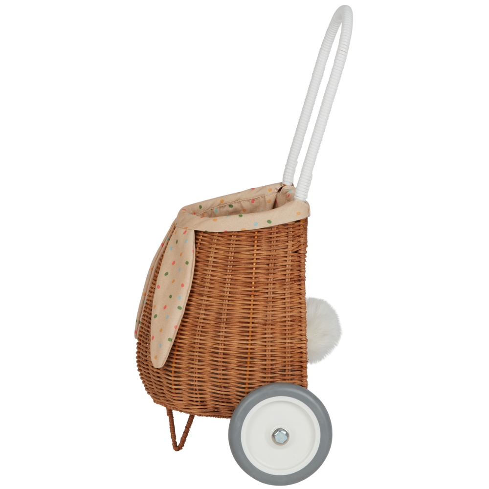 Panier à roulettes Luggy Bunny Natural Gumdrop (Olli Ella) - Image 2