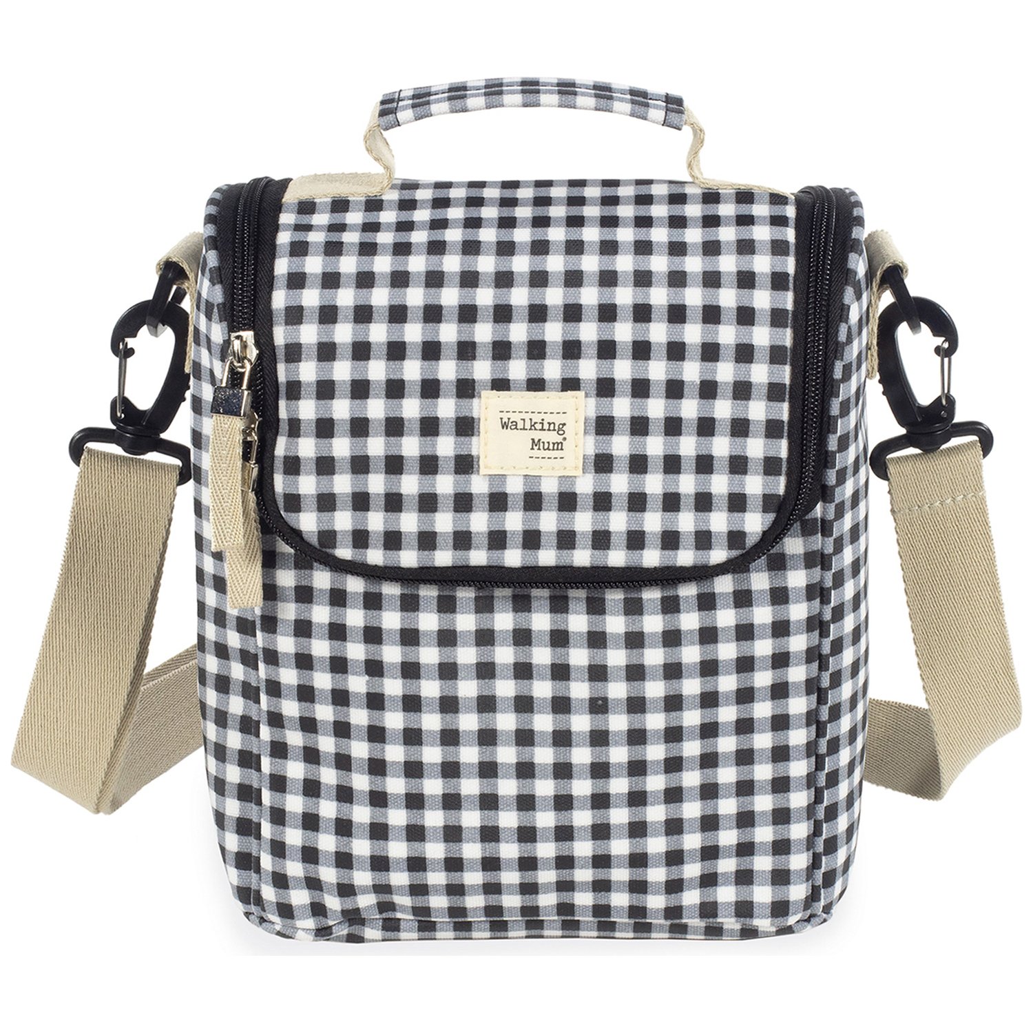 Sac isotherme Biberons I Love Vichy Noir