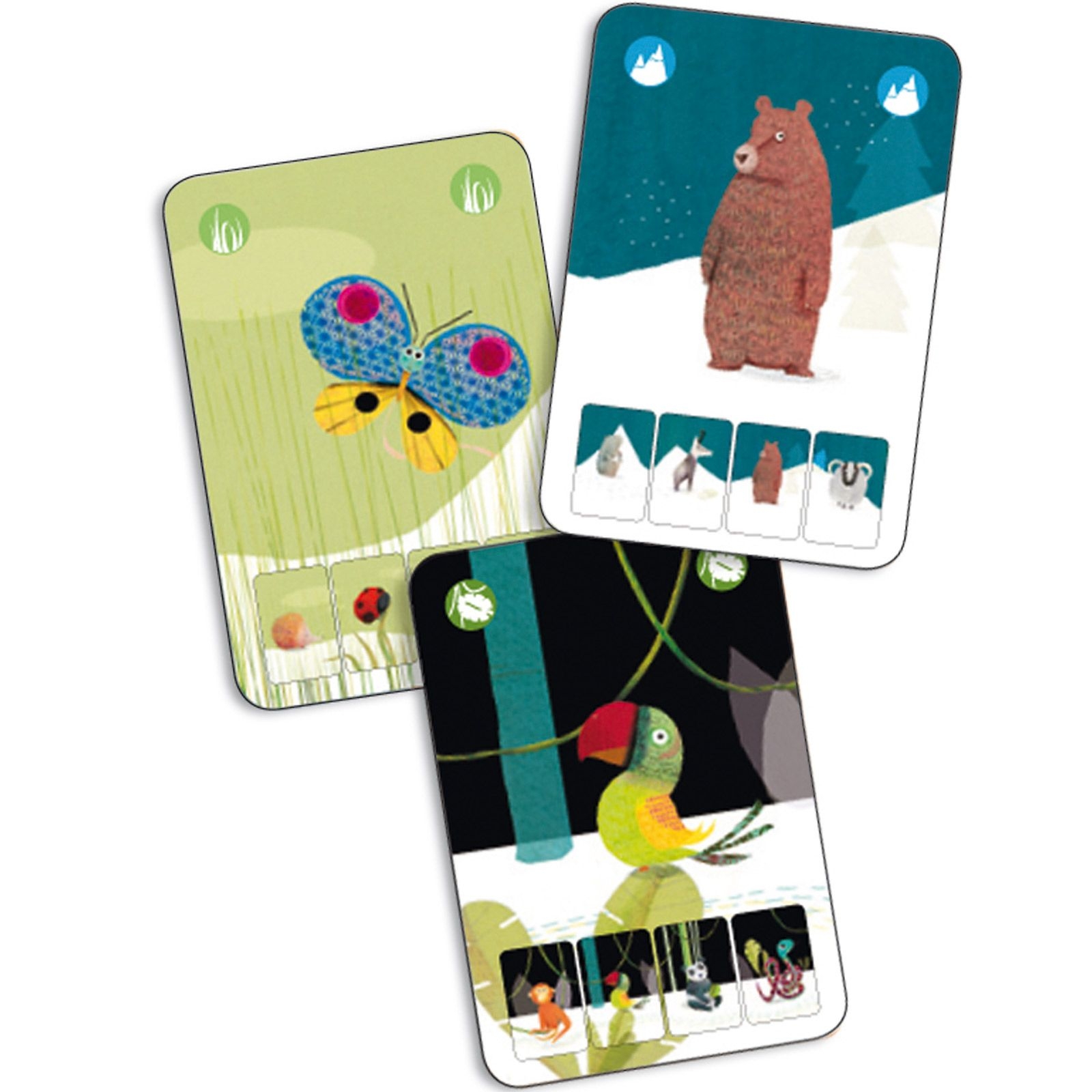 Jeu de cartes 7 familles Mini nature (28 cartes)