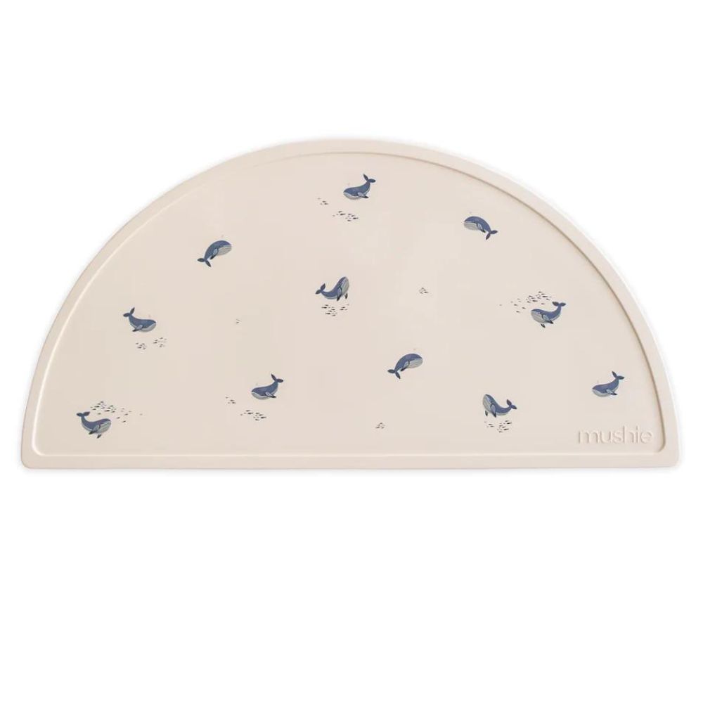 Set de table en silicone Baleine (Mushie) - Image 1