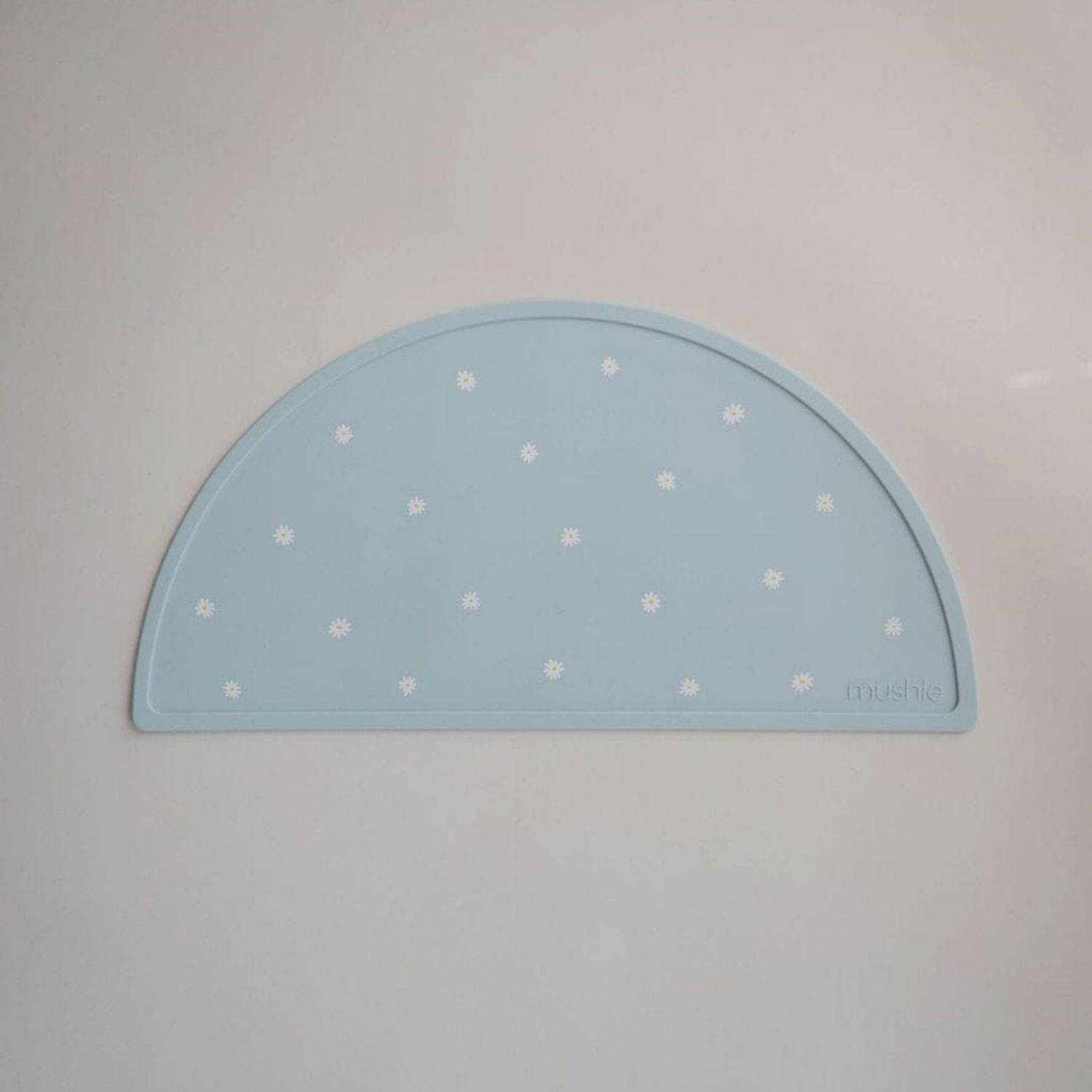 Coffret repas Round Powder Blue (4 pièces) (Mushie) - Image 2